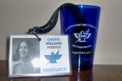 Souvenir glass and Lanyard with Nametag 